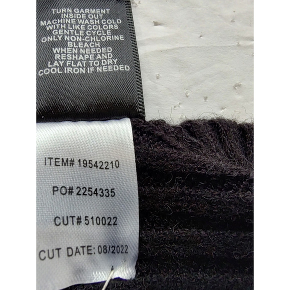 Love Sick Torrid Woman Black Shaker Ribbed Knit Sweater 1/2 Zip Size 3 US 22/24 - Picture 11 of 11